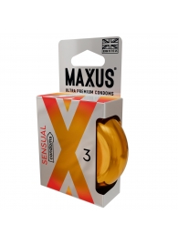 Презервативы анатомической формы Maxus Sensual - 3 шт. - Maxus - купить с доставкой в Димитровграде