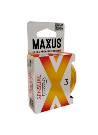 Презервативы анатомической формы Maxus Sensual - 3 шт. - Maxus - купить с доставкой в Димитровграде
