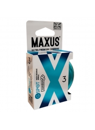 Презервативы Maxus G spot с двойной спиралью - 3 шт. - Maxus - купить с доставкой в Димитровграде