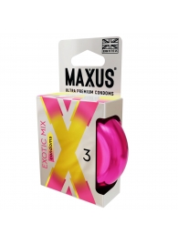 Ароматизированные презервативы Maxus Exotic Mix - 3 шт. - Maxus - купить с доставкой в Димитровграде