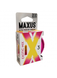Ароматизированные презервативы Maxus Exotic Mix - 3 шт. - Maxus - купить с доставкой в Димитровграде