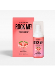 Жидкий вибратор Nuei Rock Me! с ароматом клубники - 20 мл. - Nuei cosmetics - купить с доставкой в Димитровграде