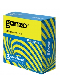 Классические презервативы с обильной смазкой Ganzo Classic - 3 шт. - Ganzo - купить с доставкой в Димитровграде