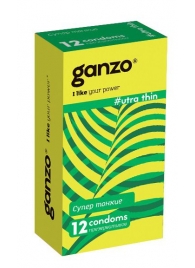Ультратонкие презервативы Ganzo Ultra thin - 12 шт. - Ganzo - купить с доставкой в Димитровграде