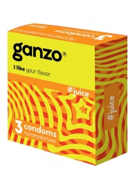 Ароматизированные презервативы Ganzo Juice - 3 шт. - Ganzo - купить с доставкой в Димитровграде