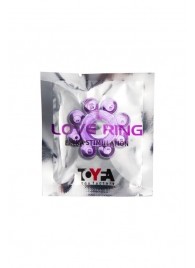 Мягкая фиолетовая гелевая насадка - Toyfa Basic - в Димитровграде купить с доставкой