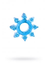 Голубая гелевая насадка-звезда - Toyfa Basic - в Димитровграде купить с доставкой