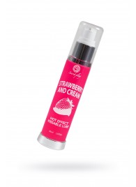 Массажное масло 2-в-1 с разогревающим эффектом и вкусом клубники со сливками - 50 мл. - Secret Play - купить с доставкой в Димитровграде