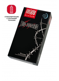 Презервативы с точками Elasun Big Dotted - 10 шт. - Elasun - купить с доставкой в Димитровграде