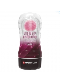 Прозрачный текстурированный мастурбатор Vacuum Cup Masturbator Black Hole - Baile - в Димитровграде купить с доставкой