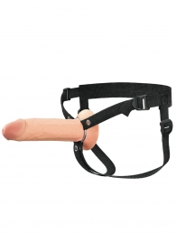 Полый страпон на ремнях 8’’ Hollow Silicone Strap-on - Pipedream - купить с доставкой в Димитровграде