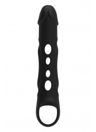 Черная насадка-удлинитель Vibrating Extender With Remote с вибрацией - Dream Toys - в Димитровграде купить с доставкой