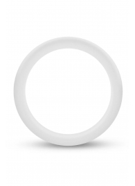 Белое люминесцентное эрекционное кольцо Silicone Glo Cock Ring - Blush Novelties - в Димитровграде купить с доставкой