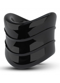 Черное эрекционное кольцо на мошонку Beef Ball Stretcher Snug X Long - Blush Novelties - в Димитровграде купить с доставкой