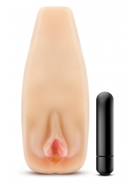 Мастурбатор-вагина с вибрацией Soft   Wet Natasha Realistic Beige Masturbator - Blush Novelties - в Димитровграде купить с доставкой