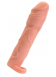 Телесная удлиняющая насадка с подхватом - 19 см. - ToyFa - в Димитровграде купить с доставкой