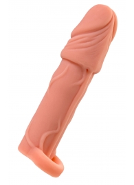 Телесная удлиняющая насадка с подхватом - 16 см. - ToyFa - в Димитровграде купить с доставкой