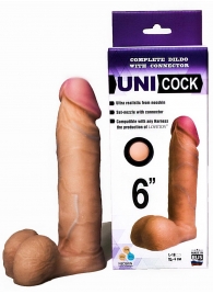 Насадка для страпона фаллической формы UNICOCK 6  - 18 см. - LOVETOY (А-Полимер) - купить с доставкой в Димитровграде