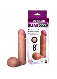Фаллическая насадка для страпона UNICOCK 8  - 20 см. - LOVETOY (А-Полимер) - купить с доставкой в Димитровграде