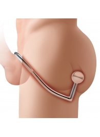 Кольцо на пенис с анальным стимулятором Stainless Steel Anal Hook   Cock Ring - BlueLine - в Димитровграде купить с доставкой