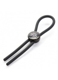 Тёмно-серое эрекционное кольцо с зажимом Again and Again Adjustable Cock Ring - Fifty Shades of Grey - в Димитровграде купить с доставкой