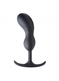 Черный массажер простаты с утяжелителями Premium Silicone Weighted Prostate Plug Large - 18,8 см. - XR Brands - в Димитровграде купить с доставкой