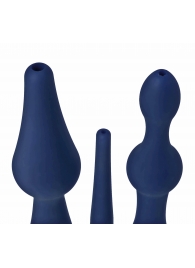 Набор из 3 универсальных насадок для анального душа Universal 3 Piece Silicone Enema Attachment Set - XR Brands - купить с доставкой в Димитровграде