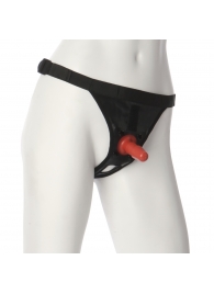 Трусики со штырьком для фиксации насадок Ultra Harness with Plug - Doc Johnson - купить с доставкой в Димитровграде