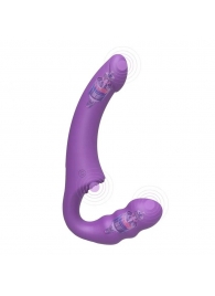 Фиолетовый безремневой страпон Straples Strap-On Dildo - Erokay - купить с доставкой в Димитровграде