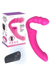 Розовый безремневой страпон Straples Strap-On Dildo - Erokay - купить с доставкой в Димитровграде