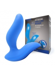 Синий вибромассажер простаты 3,5’’ Curve P-spot Massager - 12 см. - Erokay - в Димитровграде купить с доставкой