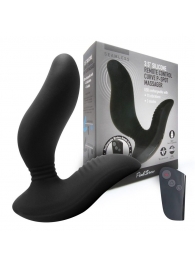Черный вибромассажер простаты 3,5’’ Remote Control Curve P-spot Massager - 12 см. - Erokay - в Димитровграде купить с доставкой