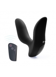 Черный вибромассажер простаты 3,5’’ Remote Control Curve P-spot Massager - 12 см. - Erokay - в Димитровграде купить с доставкой