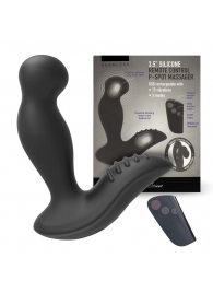 Черный вибромассажер простаты 3,5’’ Remote Control P-spot Massager - 12,5 см. - Erokay - в Димитровграде купить с доставкой