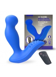 Синий вибромассажер простаты 3,5’’ Remote Control P-spot Massager - 12,5 см. - Erokay - в Димитровграде купить с доставкой