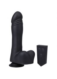 Черная мини-машина на присоске Piston Thruster - Doc Johnson - купить с доставкой в Димитровграде