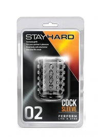 Прозрачная насадка на пенис с шишечками STAY HARD COCK SLEEVE 02 CLEAR - Blush Novelties - в Димитровграде купить с доставкой