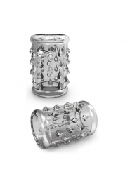 Прозрачная насадка с капельками STAY HARD COCK SLEEVE 05 CLEAR - Blush Novelties - в Димитровграде купить с доставкой