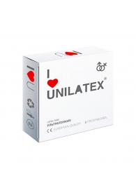 Ультратонкие презервативы Unilatex Ultra Thin - 3 шт. - Unilatex - купить с доставкой в Димитровграде