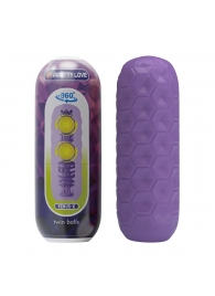 Фиолетовый мастурбатор Venus-X Twin balls - Baile - в Димитровграде купить с доставкой