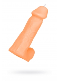 Оранжевая сувенирная свеча «Пенис» - Pecado - купить с доставкой в Димитровграде