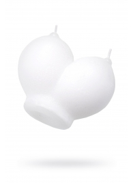 Белая сувенирная свеча «Сиськи» - Pecado - купить с доставкой в Димитровграде