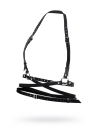 Черная кожаная портупея «Осанка» - Pecado - купить с доставкой в Димитровграде