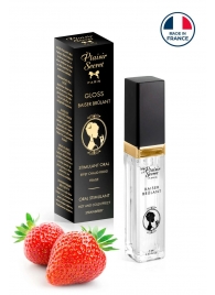 Стимулирующий блеск для губ со вкусом клубники - 7 мл. - Plaisir Secret - купить с доставкой в Димитровграде