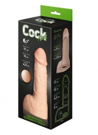 Телесный фаллоудлинитель с мошонкой Cock Next - 17 см. - LOVETOY (А-Полимер) - в Димитровграде купить с доставкой