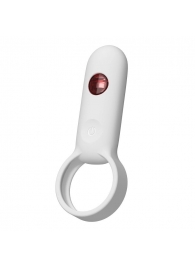 Белое эрекционное виброкольцо с пультом ДУ - Youvic - в Димитровграде купить с доставкой