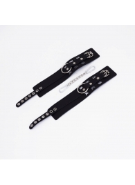 Черные кожаные оковы Sex - Crazy Handmade - купить с доставкой в Димитровграде