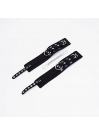 Черные кожаные оковы Sex - Crazy Handmade - купить с доставкой в Димитровграде