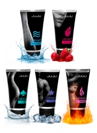 Набор из 5 лубрикантов JUJU (увлажняющий, Hot+, Long, Anal, малина) - JuJu - купить с доставкой в Димитровграде