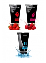 Набор из 3 лубрикантов JUJU (увлажняющий, клубника, малина) - JuJu - купить с доставкой в Димитровграде